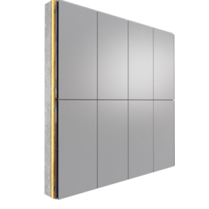 Silver and Sparkling Grey 3mm Double Face ALUCOBOND