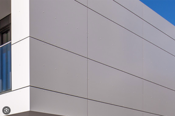 Silver and Sparkling Grey 3mm Double Face ALUCOBOND